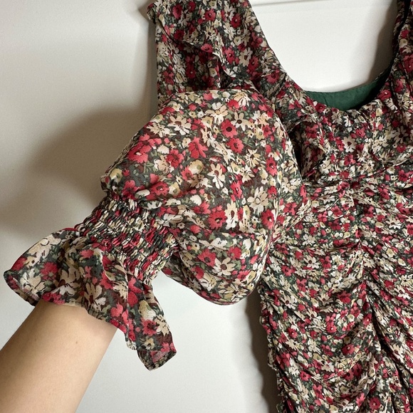 Lush Y2K Boho Floral Print short mini Dress, Women's size S - Picture 10 of 12